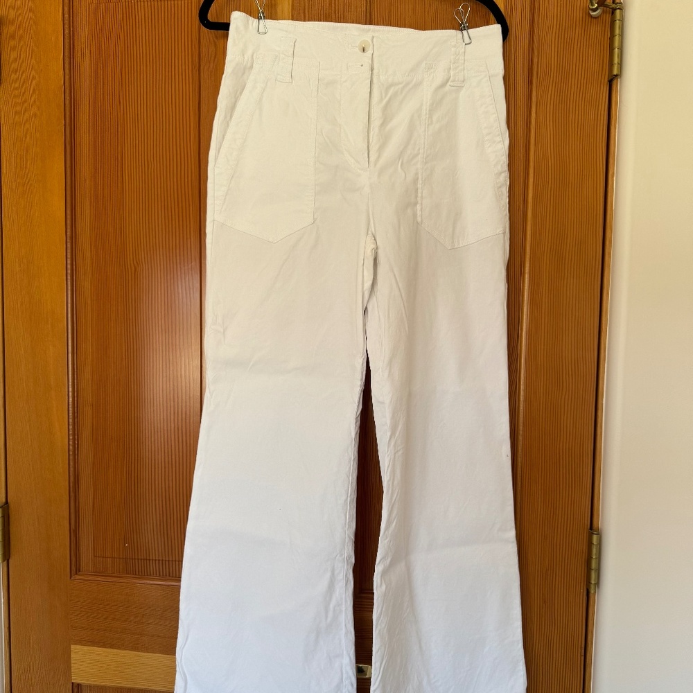 White Wide Leg Summer Pants